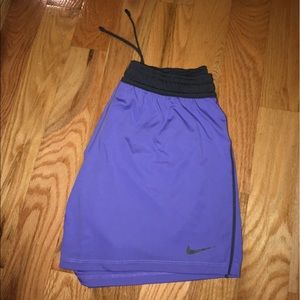 Purple nike shorts